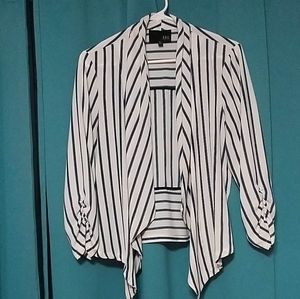 KAii Los Angeles California Striped Cardigan.